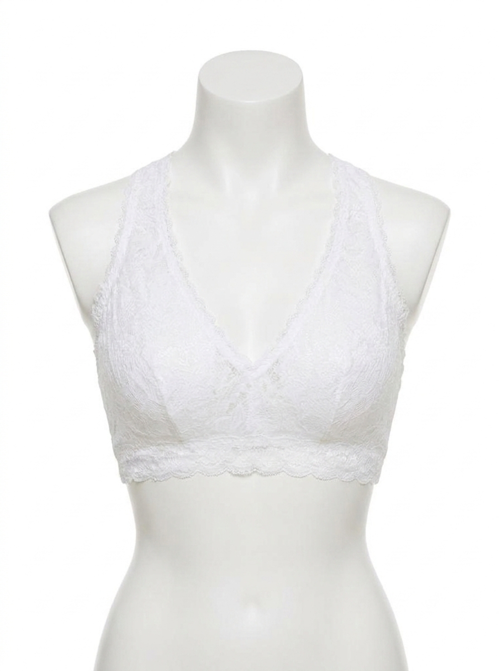NEW COSABELLA women's never say never curvy racerback bralette in white